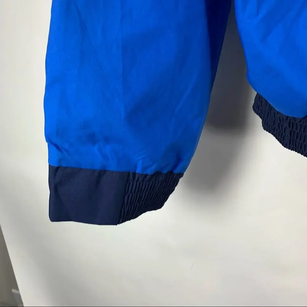Blue Gore-Tex Blue Rain Jacket Front Zip Large Gorpcore Casual